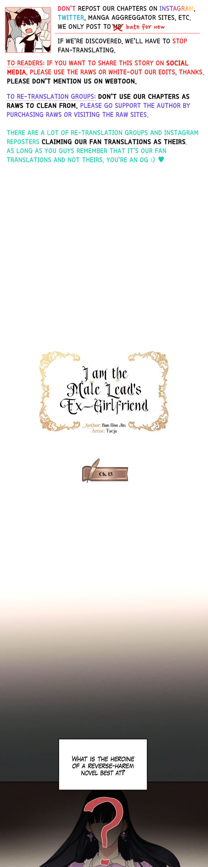 I Am The Male Lead’S Ex-Girlfriend chapter 13