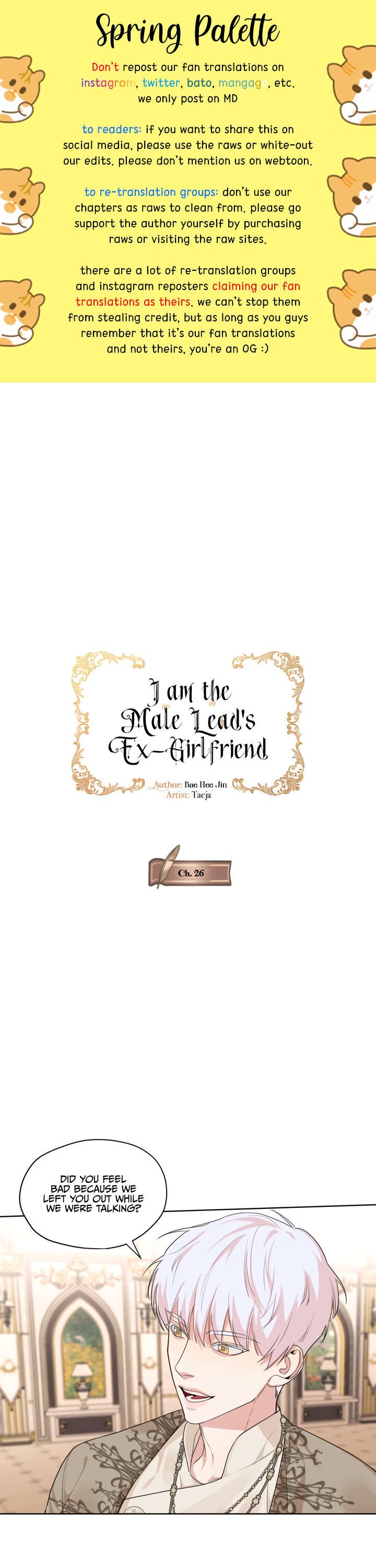 I Am The Male Lead’S Ex-Girlfriend chapter 26