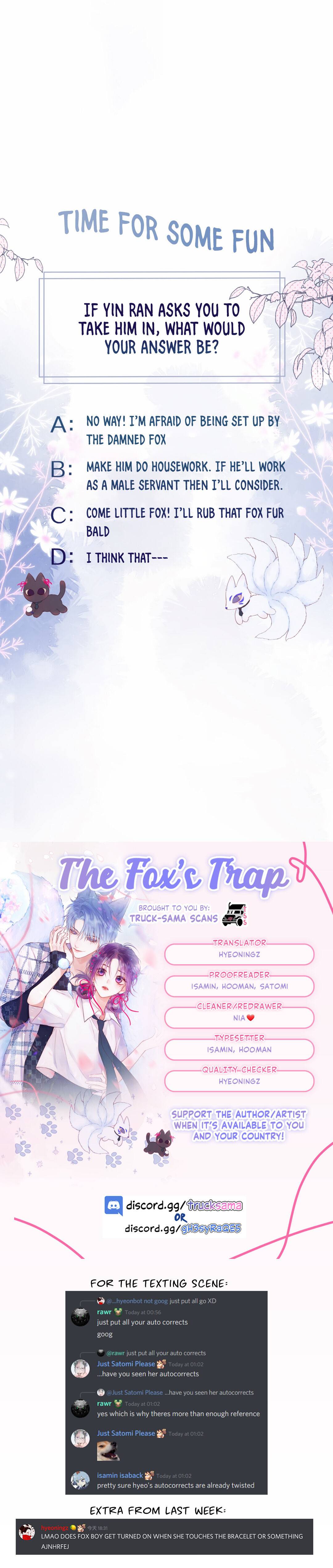 The Fox’s Trap chapter 10